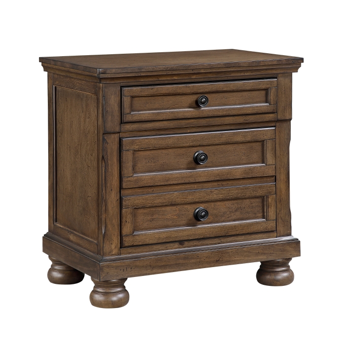 Begonia Night Stand (Dark Brown) - gallery 1