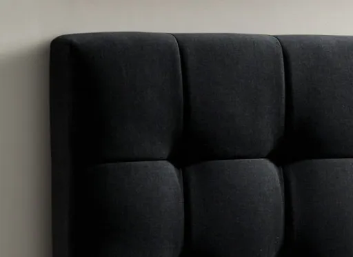 Dharara Black Channel-Tufted Storage Bed (Queen) 5