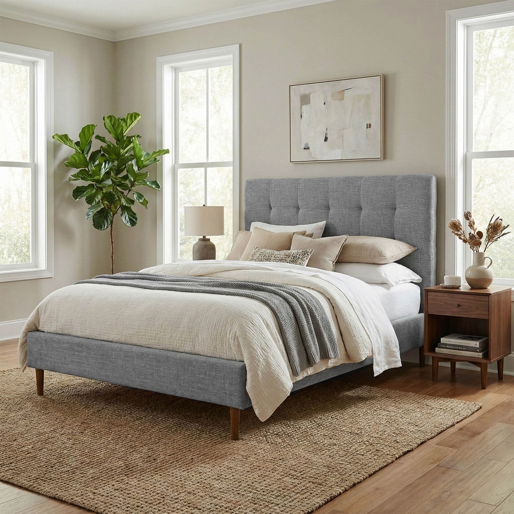 Audrey King Bed - Slate