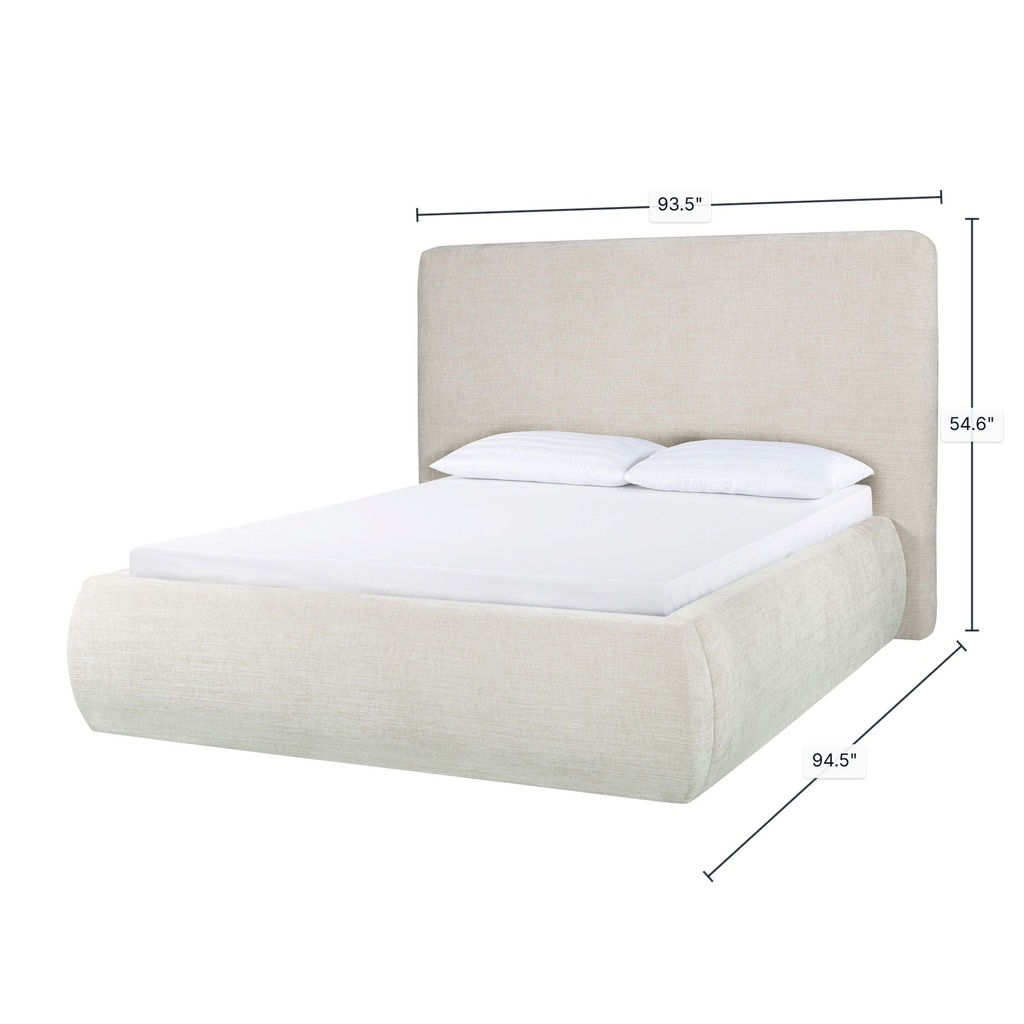 Oceana King Bed - Taupe