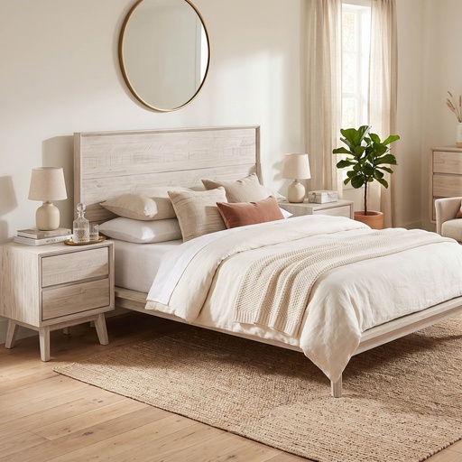 Gia Bed (Whitewash) 1