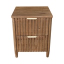 Cashew Slatted Front Nightstand view 3