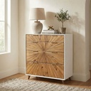 Sunburst Reclaimed Wood 5-Drawer Chest view 1