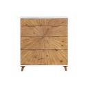 Sunburst Reclaimed Wood 5-Drawer Chest view 3