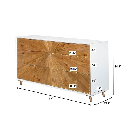 Casablanca 6 Drawer Dresser 3