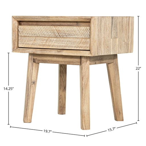 Gia 1 Drawer Nightstand 2
