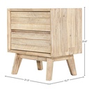 Gia 2 Drawer Nightstand (Light Driftwood)