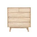 Gia 5 Drawer Chest (Light Driftwood)
