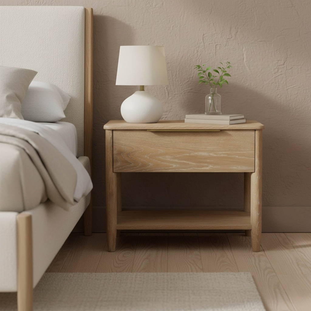 Kamelia Nightstand (Sand)