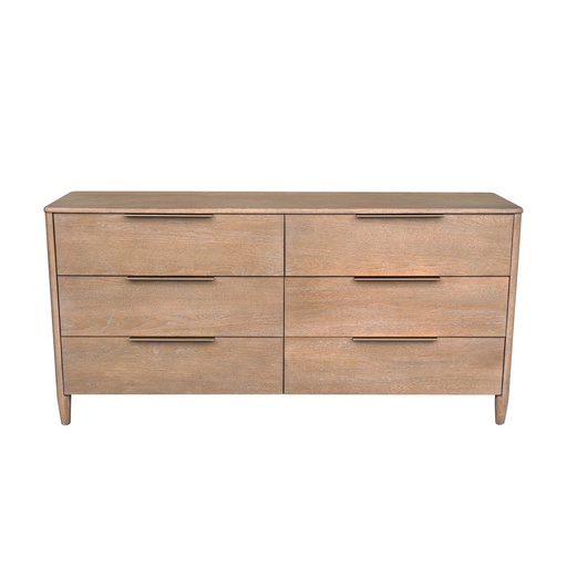 Kamelia 6 Drawer Dresser (Sand) 3