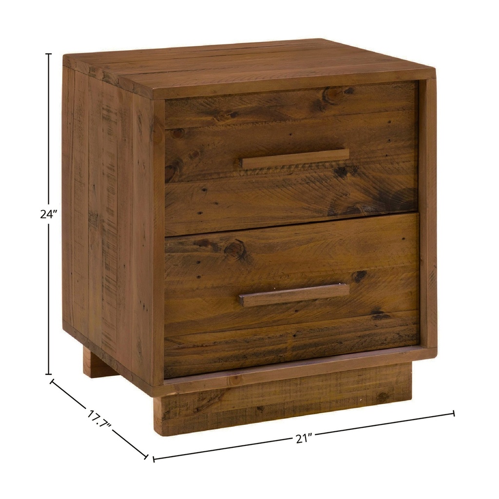Nevada Nightstand (Dark Driftwood)