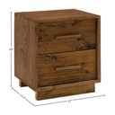 Nevada Nightstand (Dark Driftwood)