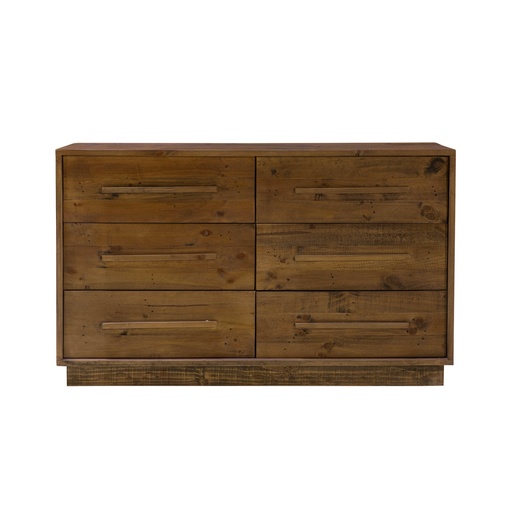Nevada 6 Drawer Dresser (Dark Driftwood) 3