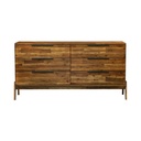 Mid-Century Solid Acacia 6-Drawer Dresser view 2