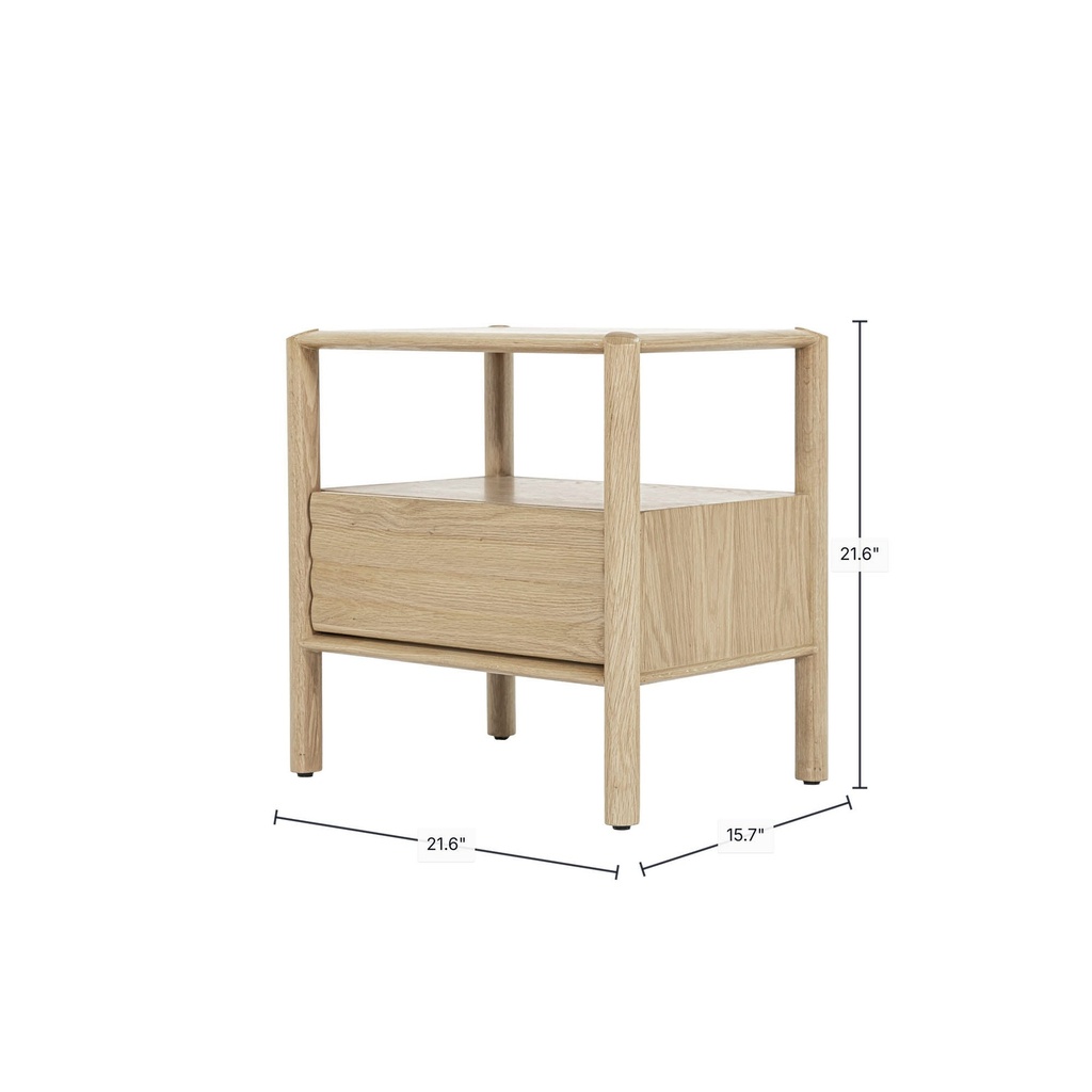 Runway Nightstand (Light Oak)