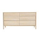 Runway 6 Drawer Dresser (Light Oak)