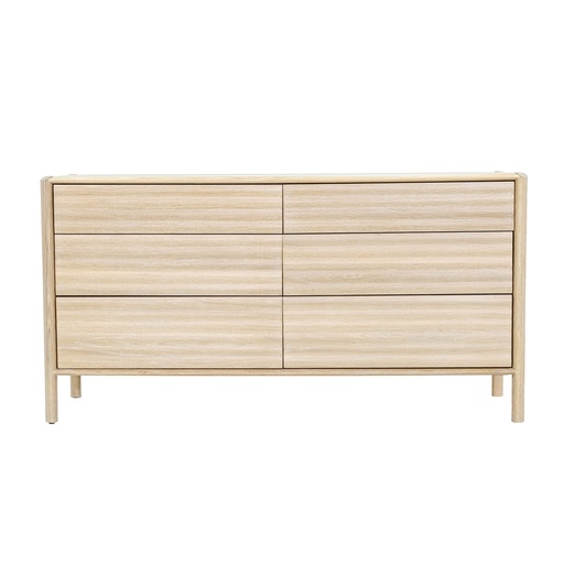 Runway 6 Drawer Dresser (Light Oak) 3