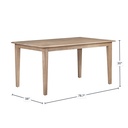 Northbridge Dining Table 78" (Light Ash)