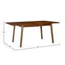 Remix Extension Dining Table with Wooden Runners