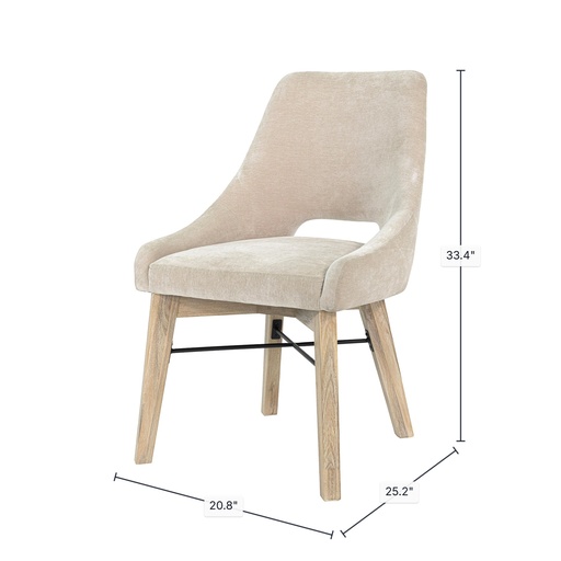 Gia Curved Dining Chair 2
