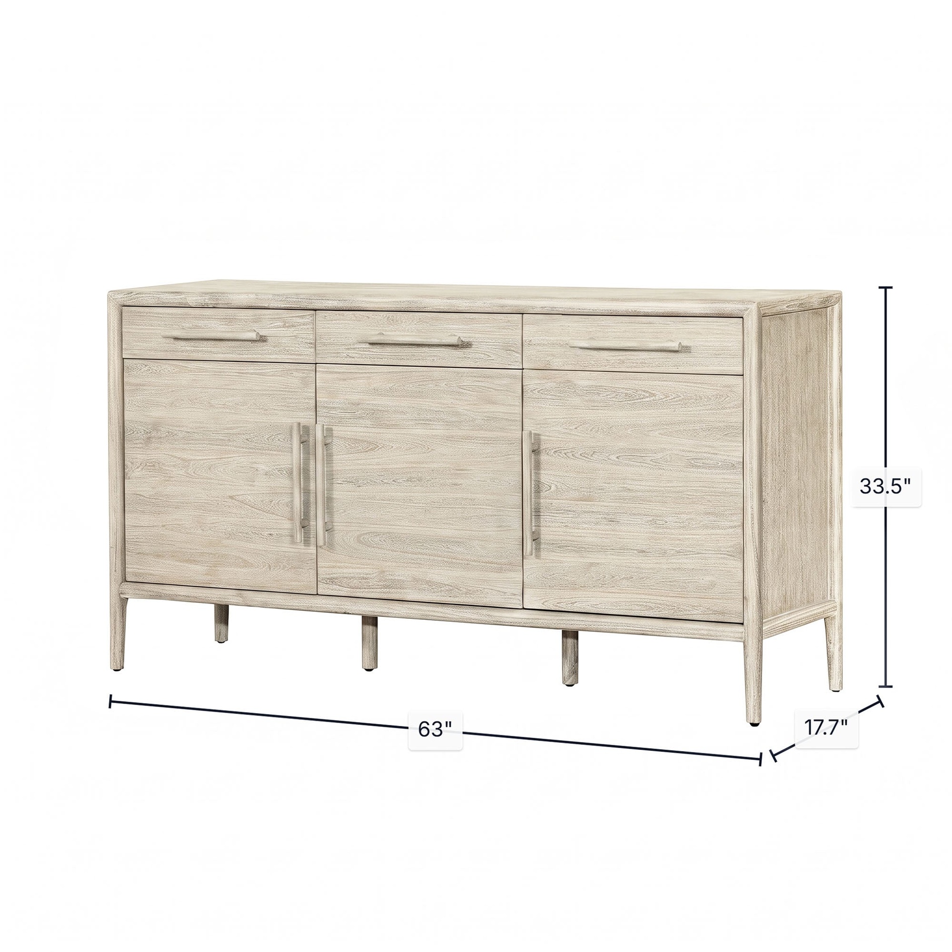 Fluted Walnut Sideboard 3
