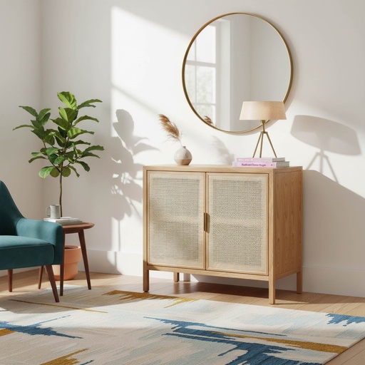 Rattan Small Sideboard (Natural) 1