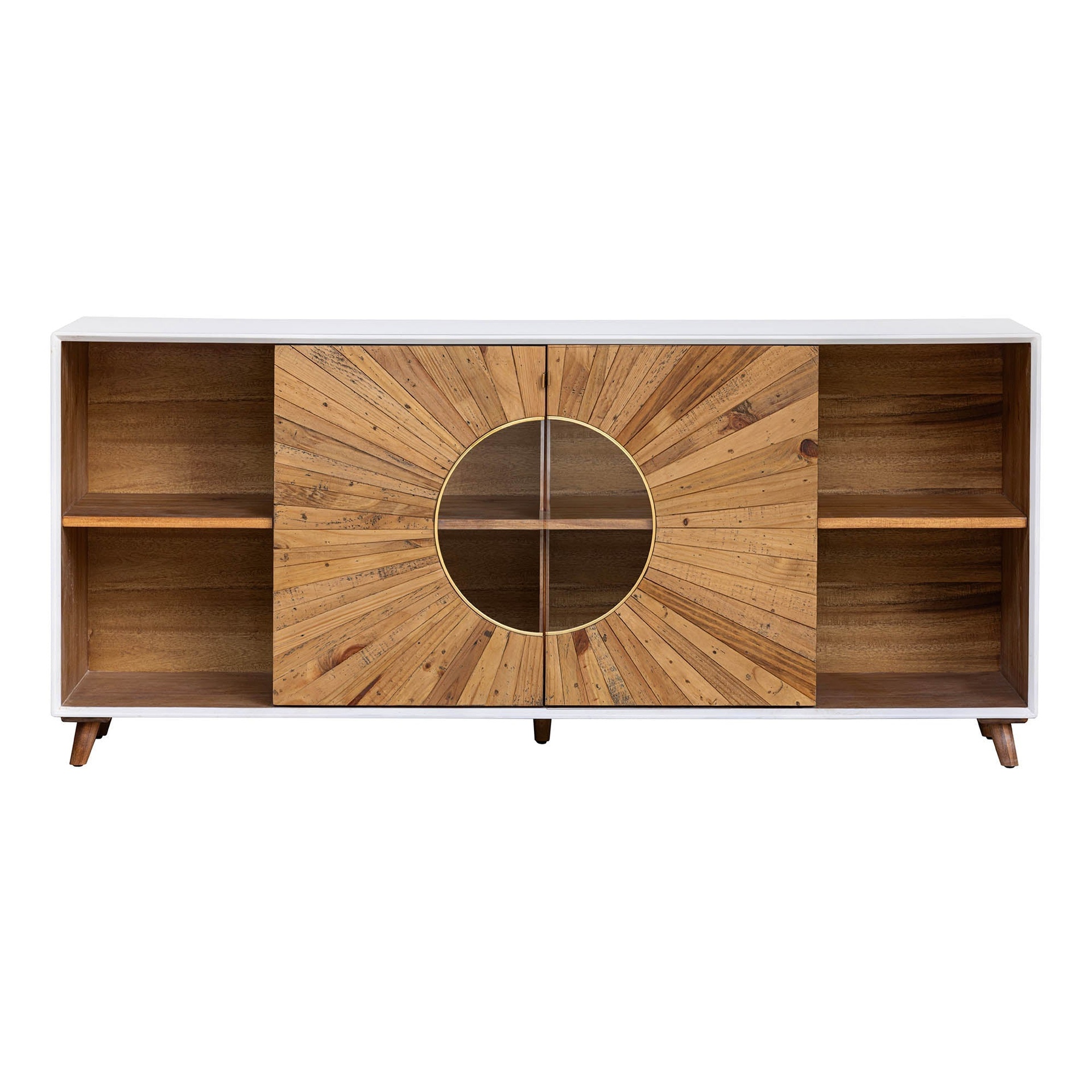 Sunburst Circle-Door Sideboard 4