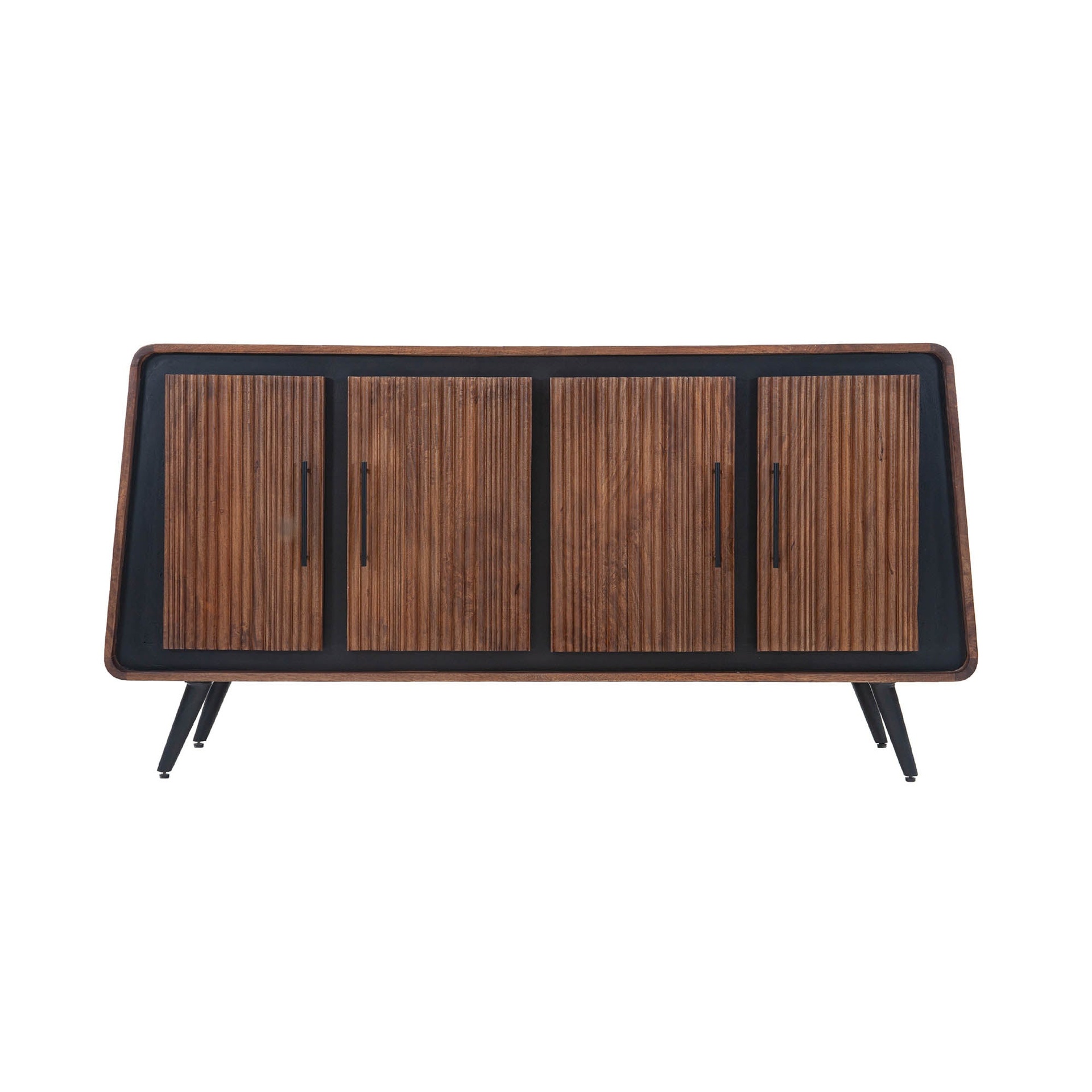 Geometric Walnut Sideboard 4