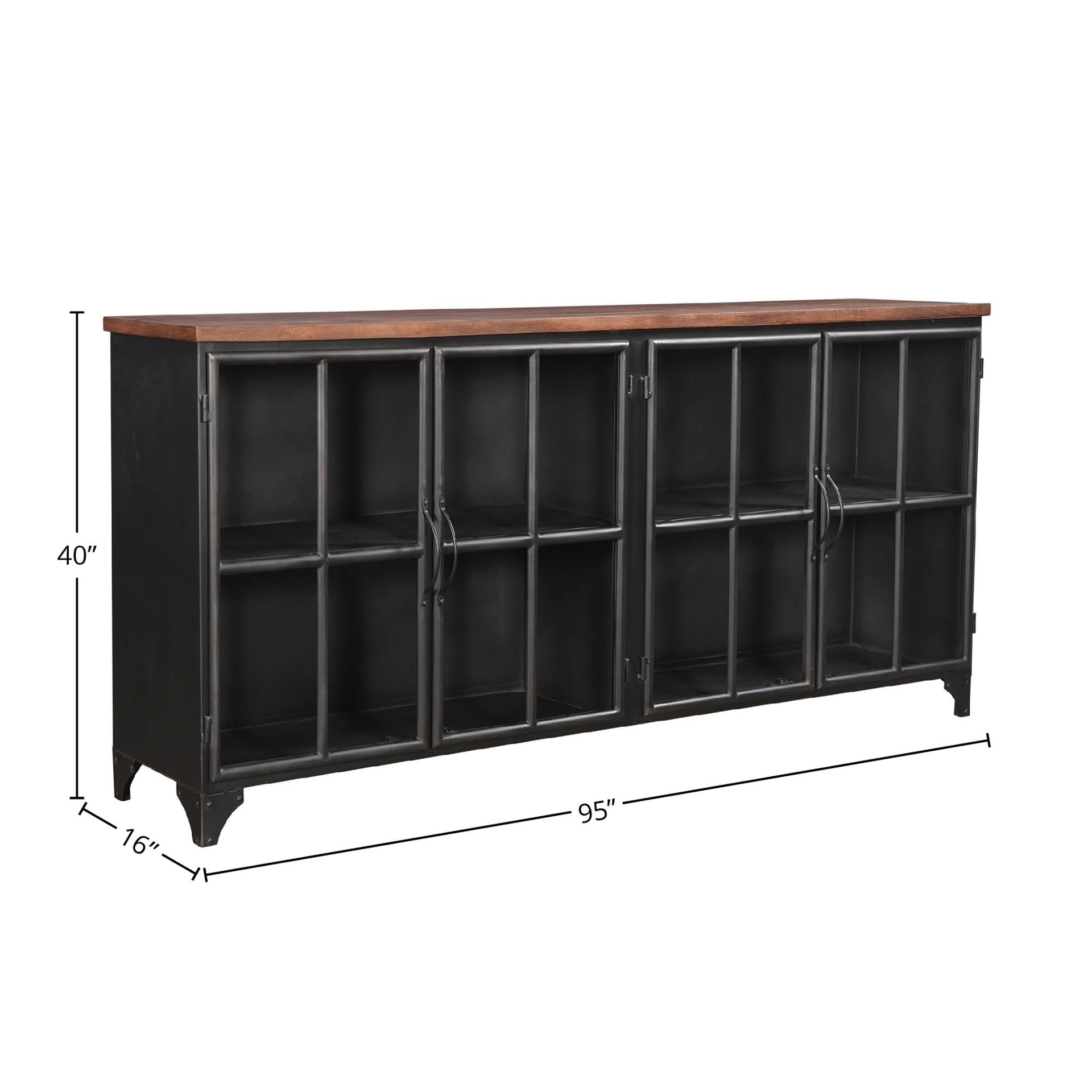 Traditional Carved Wood Sideboard 3
