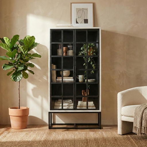 Caged Tall Cabinet 1