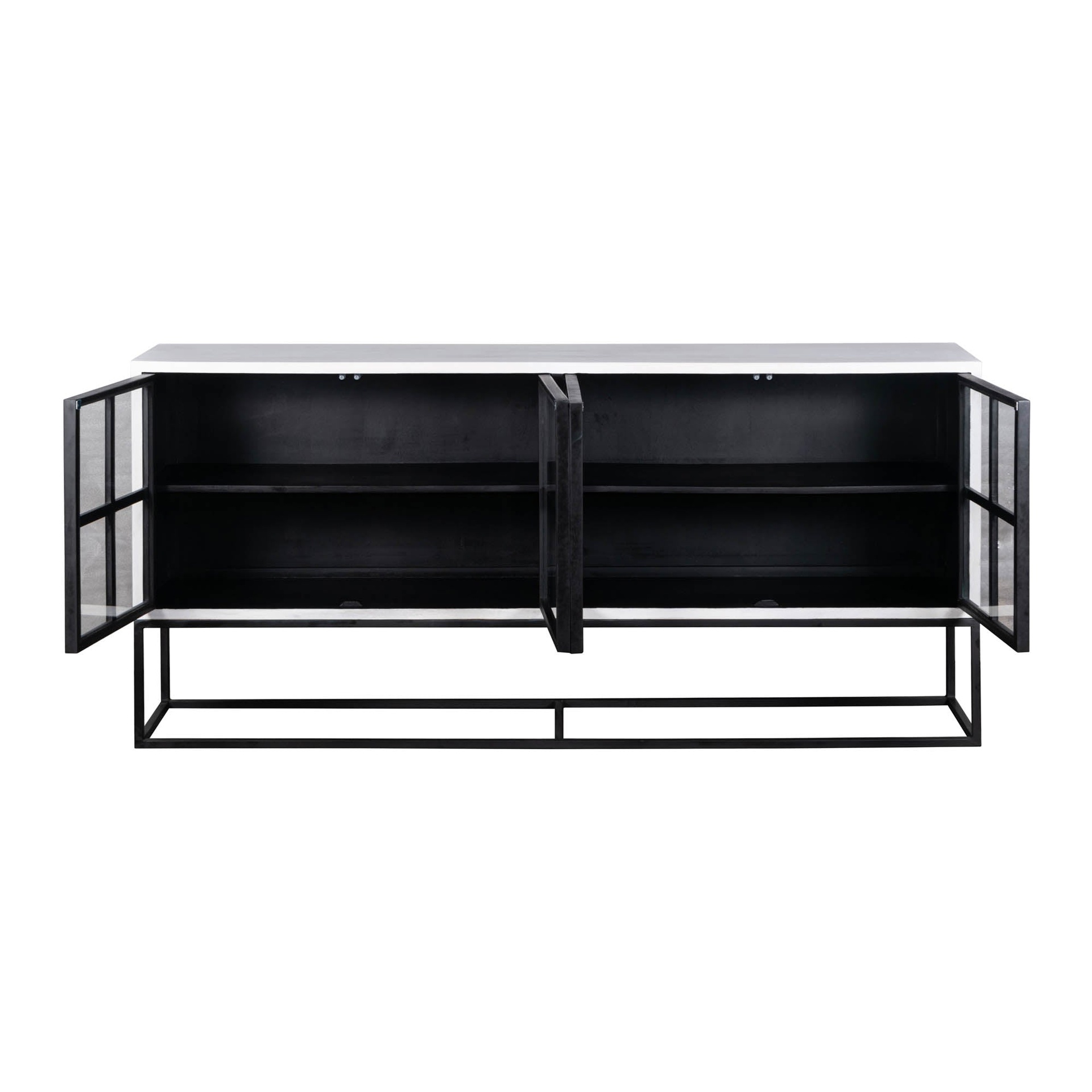 Windowpane Glass Sideboard 4