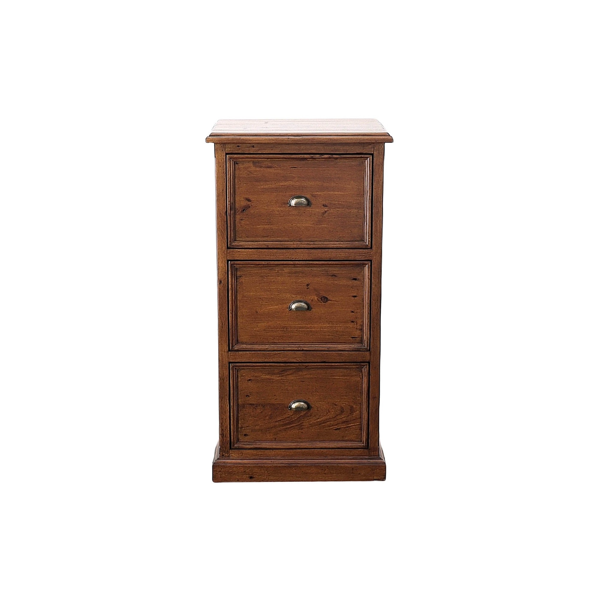 Reclaimed Wood 3-Drawer File Cabinet 4