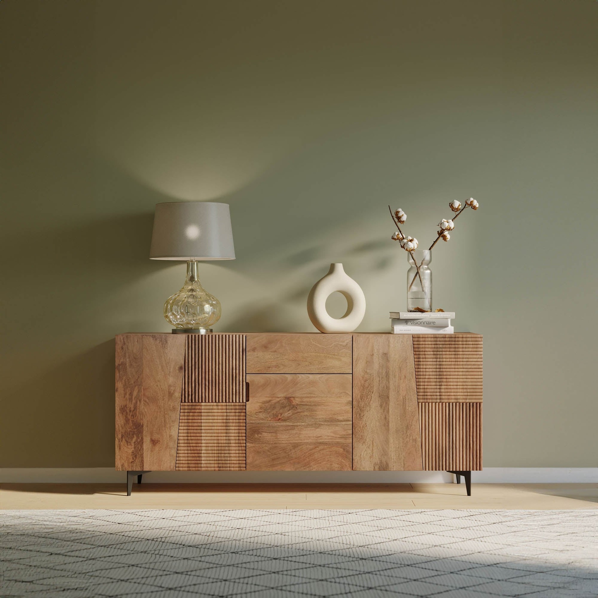 Panel Front Walnut Sideboard 2