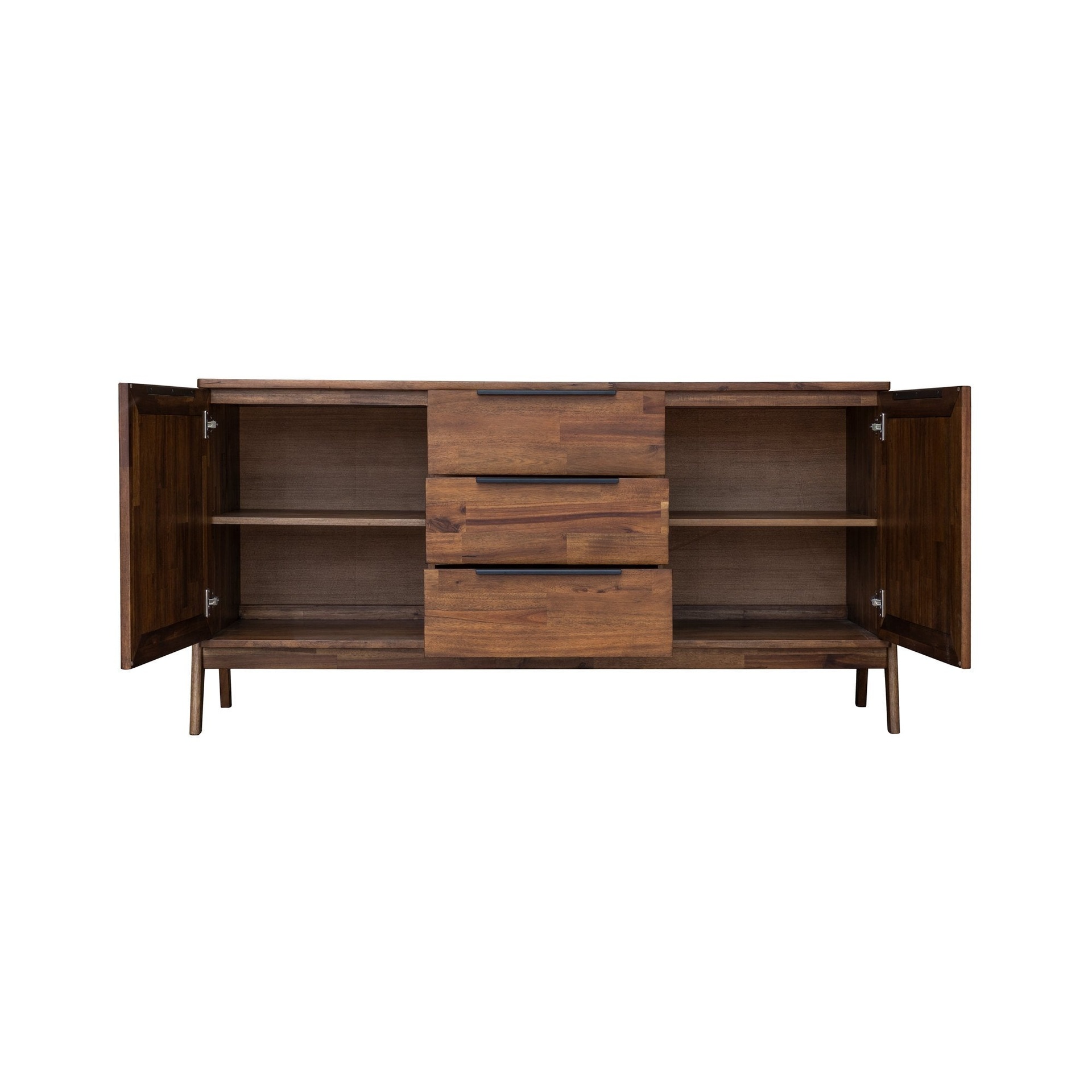 Mixed Panel Walnut Sideboard 4