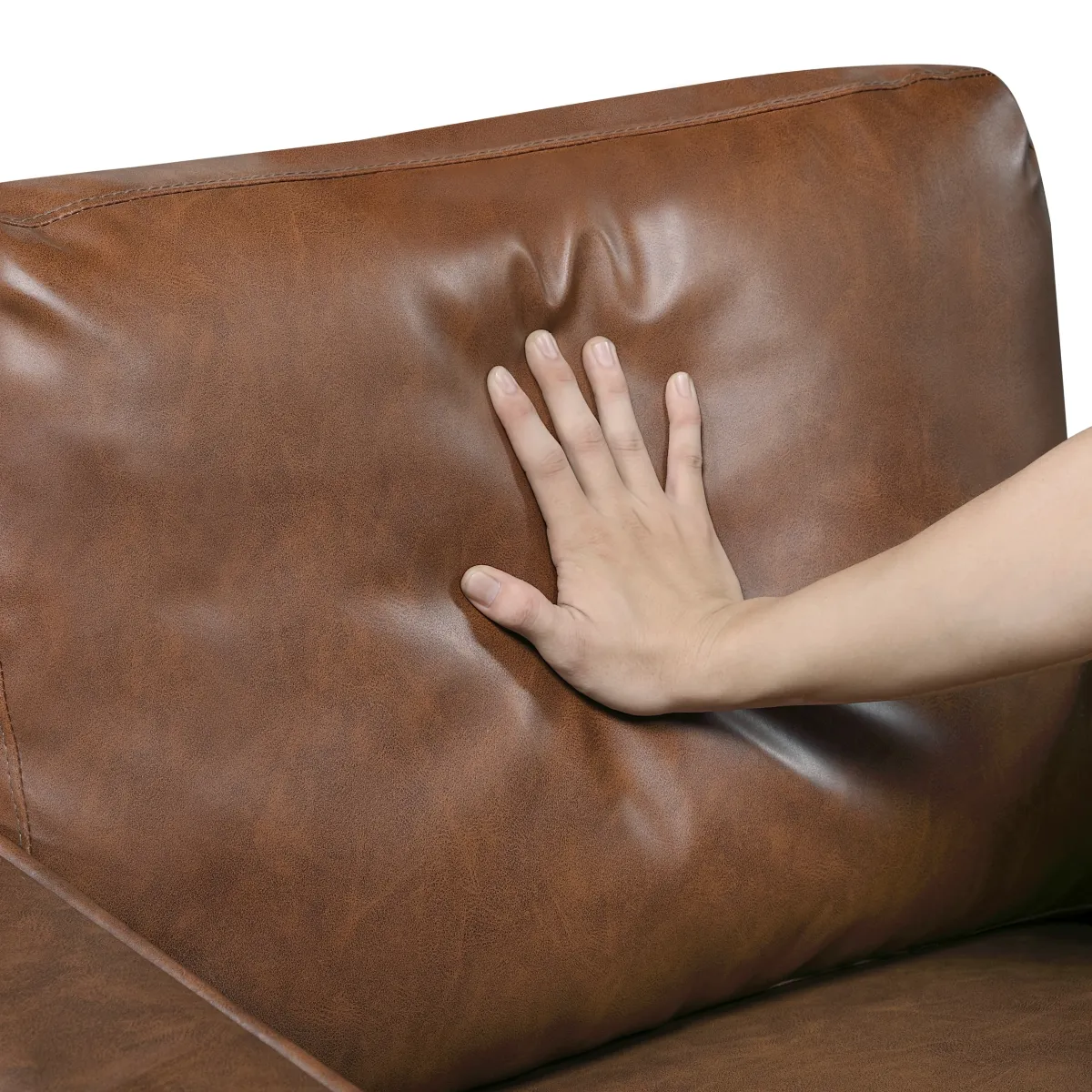 Malcolm Chocolate Track-Arm Loveseat 3