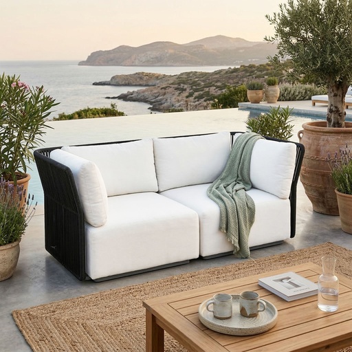 Naples Outdoor Sectional Loveseat 1