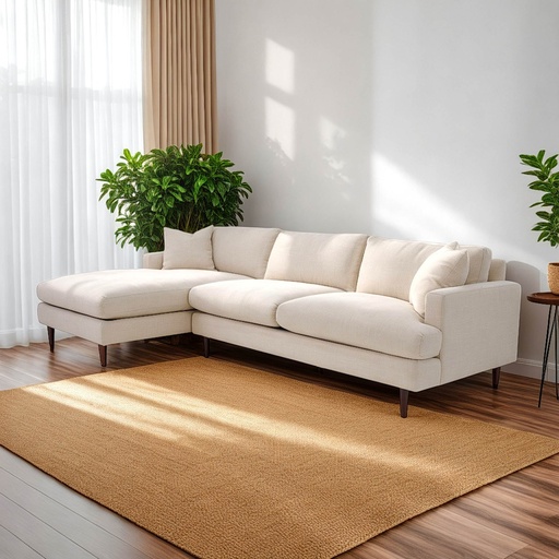 Martha Sectional Sofa (Beach Alabaster) 1