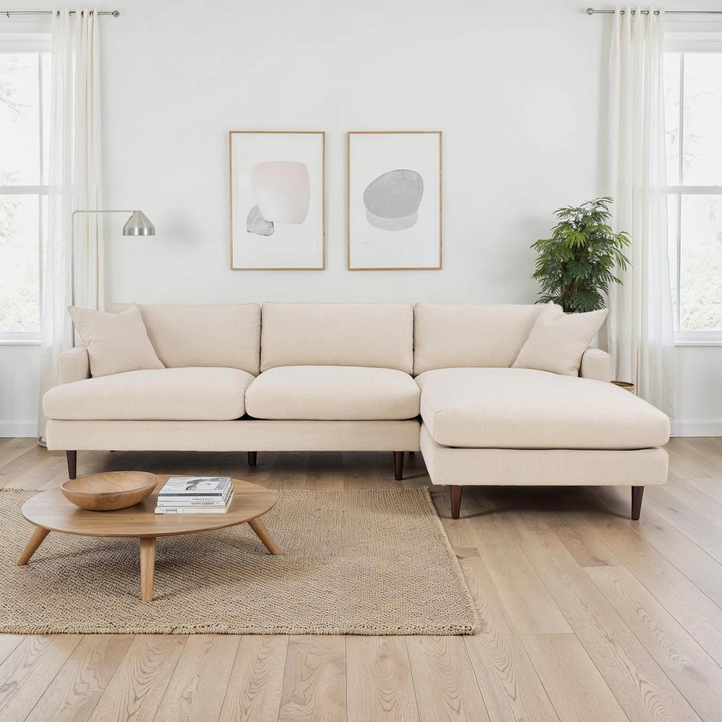 Martha Sectional Sofa (Beach Alabaster)