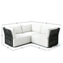 Naples Outdoor Small Sectional (RHF, mirrored)