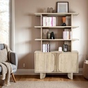Sand Wash Acacia Bookcase with Doors view 1
