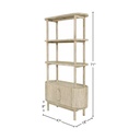 Coastal Bookcase with Two-Door Cabinet view 2