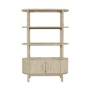 Coastal Bookcase with Two-Door Cabinet view 3