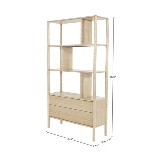 Runway Bookcase (Light Oak) 2