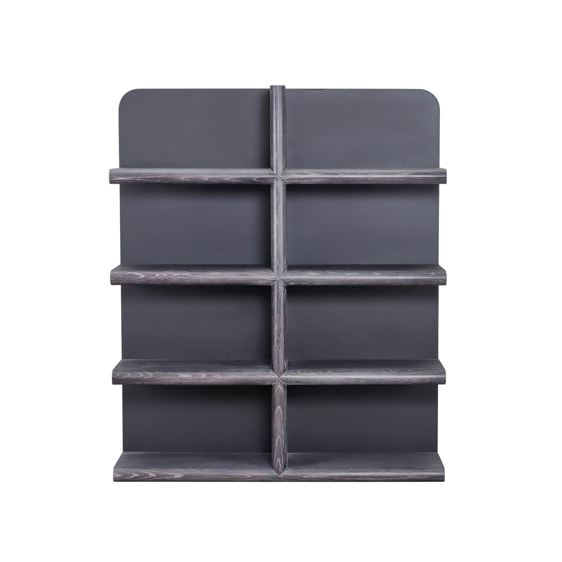 Smoked Black Modern Bookcase 4