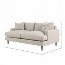 Martha Loveseat (Sand Performance)