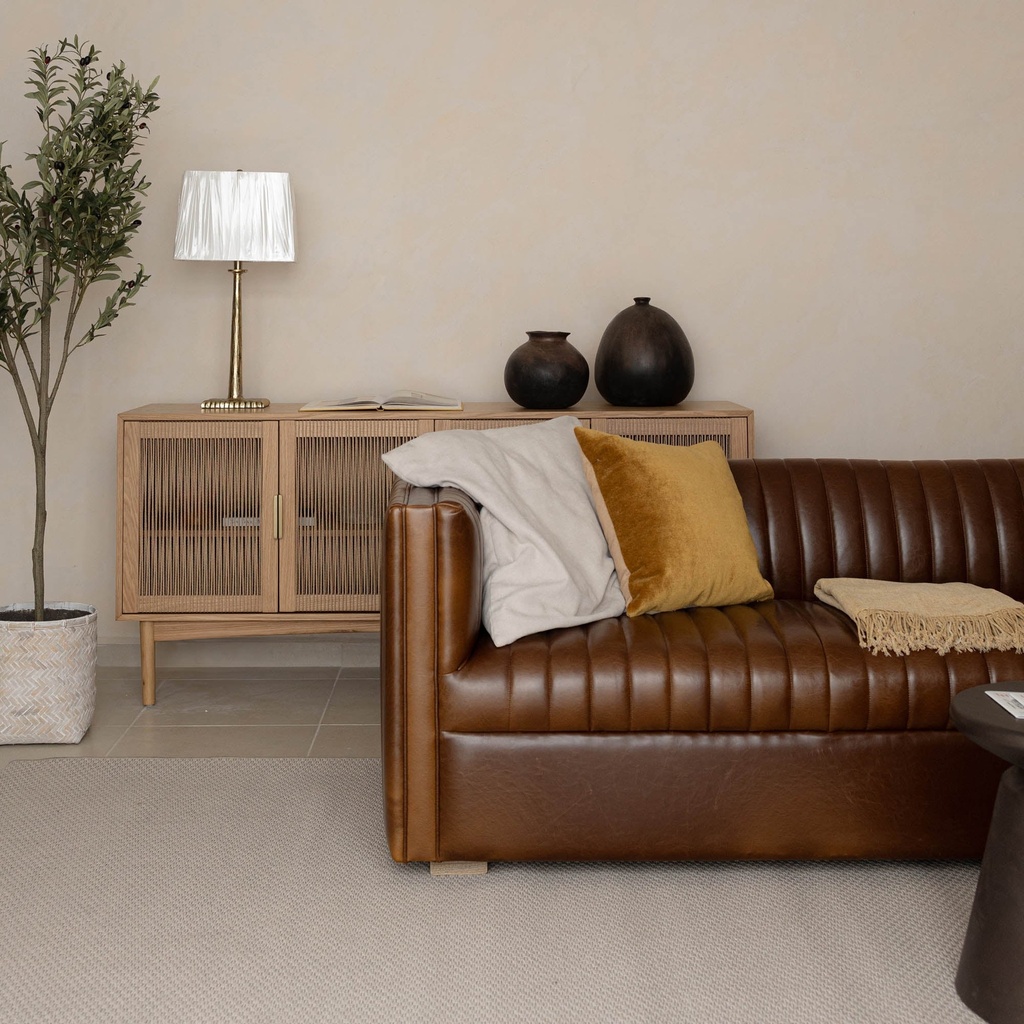 Channel Sofa (Camel Brown)