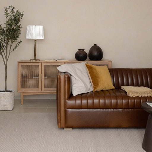 Channel Sofa (Camel Brown) 1