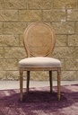 Napoleon Dining Chair with Cane Back (Antique Linen)