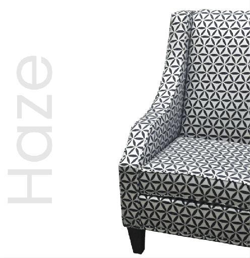 Haze Geometric Wingback Accent Chair 1