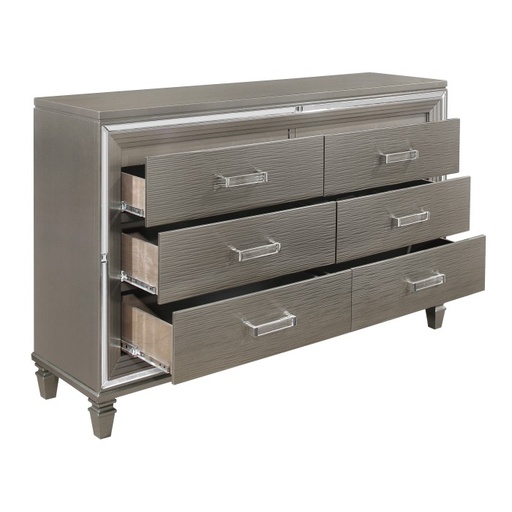 Tamsin Dresser with Two Hidden Jewelry Boxes (Dark Champagne) 2